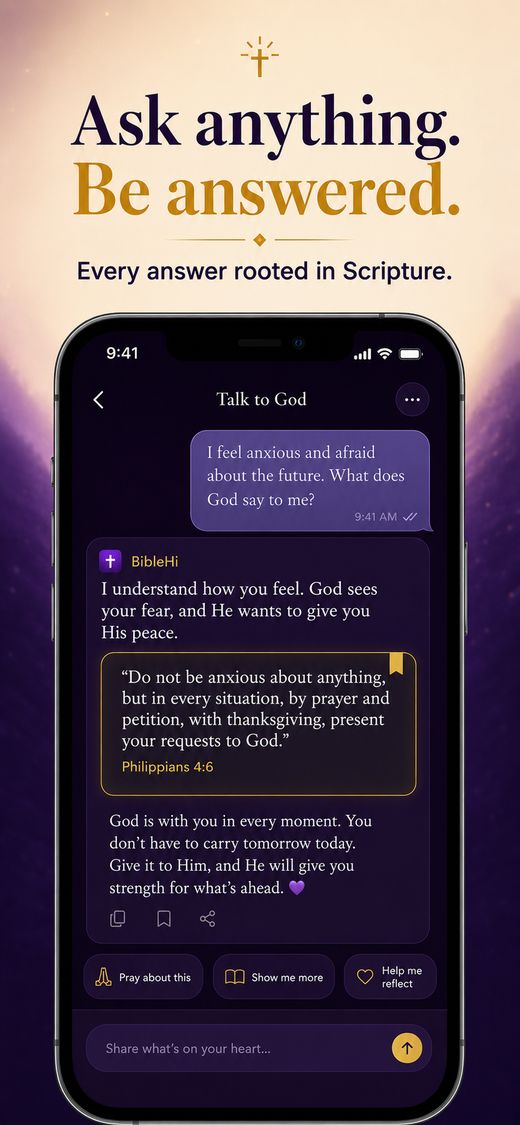 BibleHi chat screen